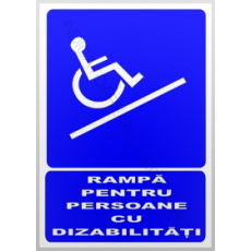 indicatoare pentru rampă pentru persoane cu dizabilități