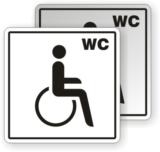 sunset Banyan Prick G&Security agency , Bucuresti - Produs: Etichete persoane cu handicap  toaleta wc