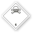 Etichetă - substanțe toxice - clasa 6.1